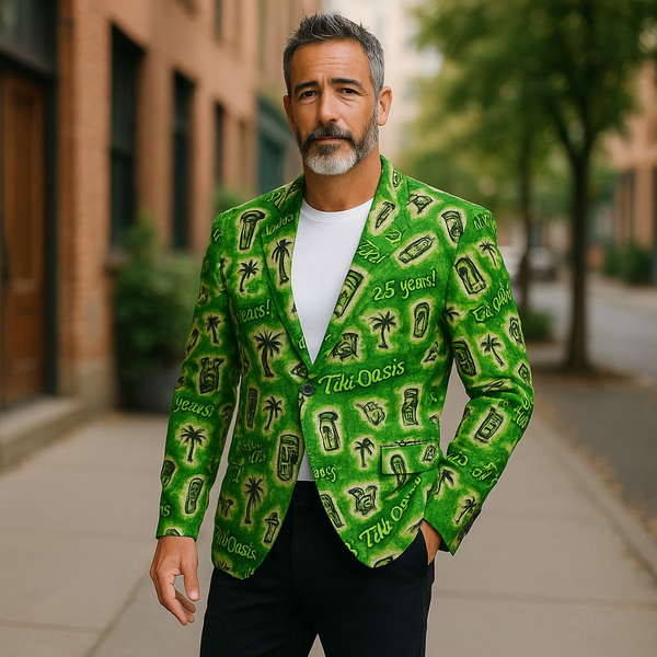 Tiki Oasis 25th Anniversary Sportcoat Jacket in Green