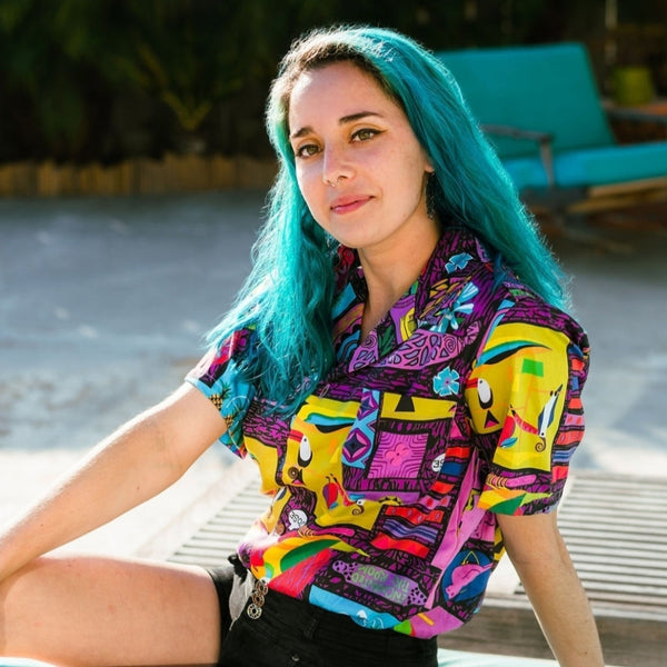 Disney Enchanted Tiki Room Host Shirt Women's Fit - 1964 Purple