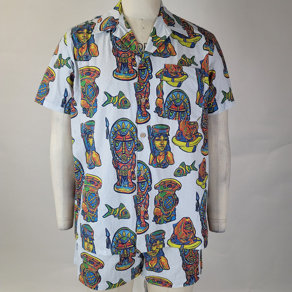 The Reef Cabana Set - White Multi