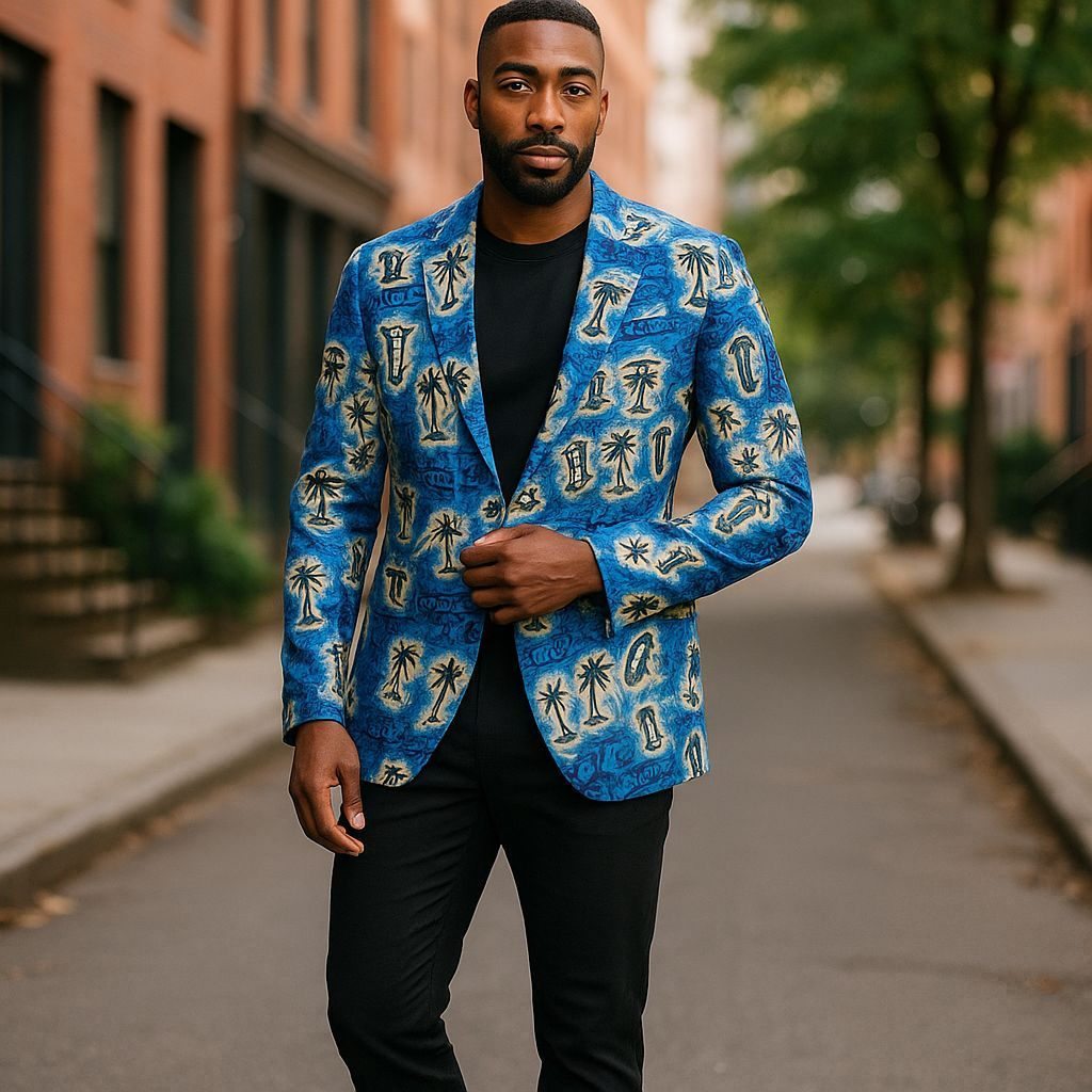 Tiki Oasis 25th Anniversary Sportcoat Jacket in Blue