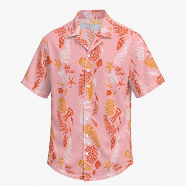 Tiki Oasis Cabana Set in Tiki Oasis 2018 Pink by Michael Uhlenkott