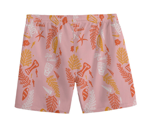 Tiki Oasis Cabana Set in Tiki Oasis 2018 Pink by Michael Uhlenkott