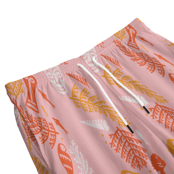 Tiki Oasis Cabana Set in Tiki Oasis 2018 Pink by Michael Uhlenkott