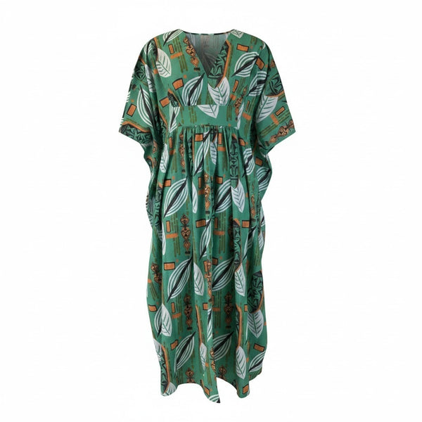 Spoonflower pablo's lounge tiki caftan seersucker
