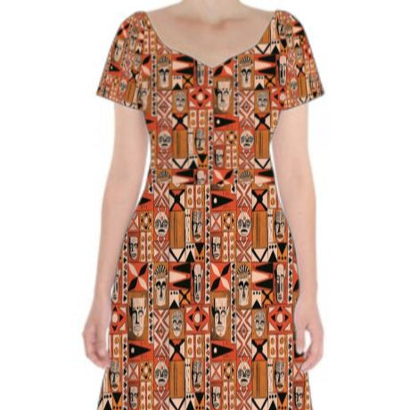 Witchdoctor Dress Creepy Tiki
