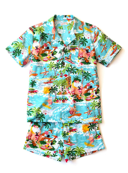 Cabana Set - Christmas Surfin' Santa