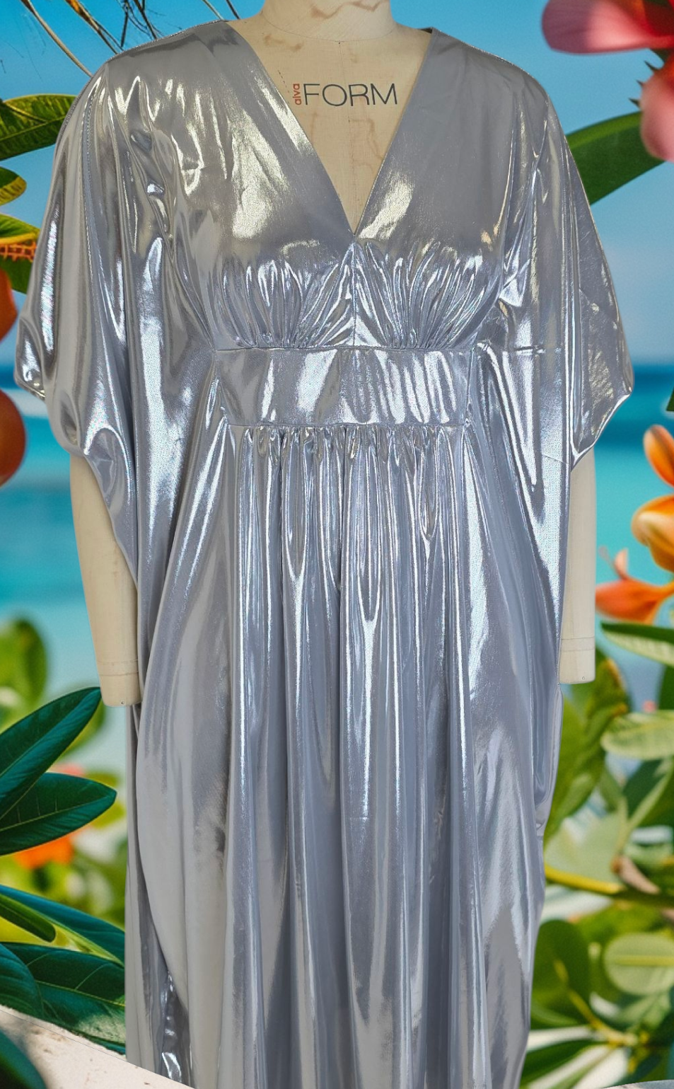 Liquid Chrome Caftan