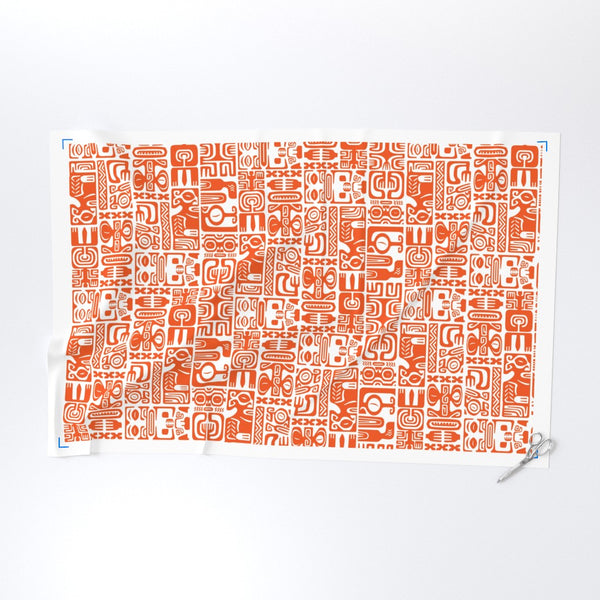 Tank Dress - Orange Tiki