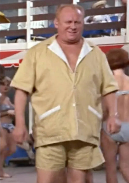 Goldfinger Terry Lined Cabana Shirt Beach Jacket James Bond