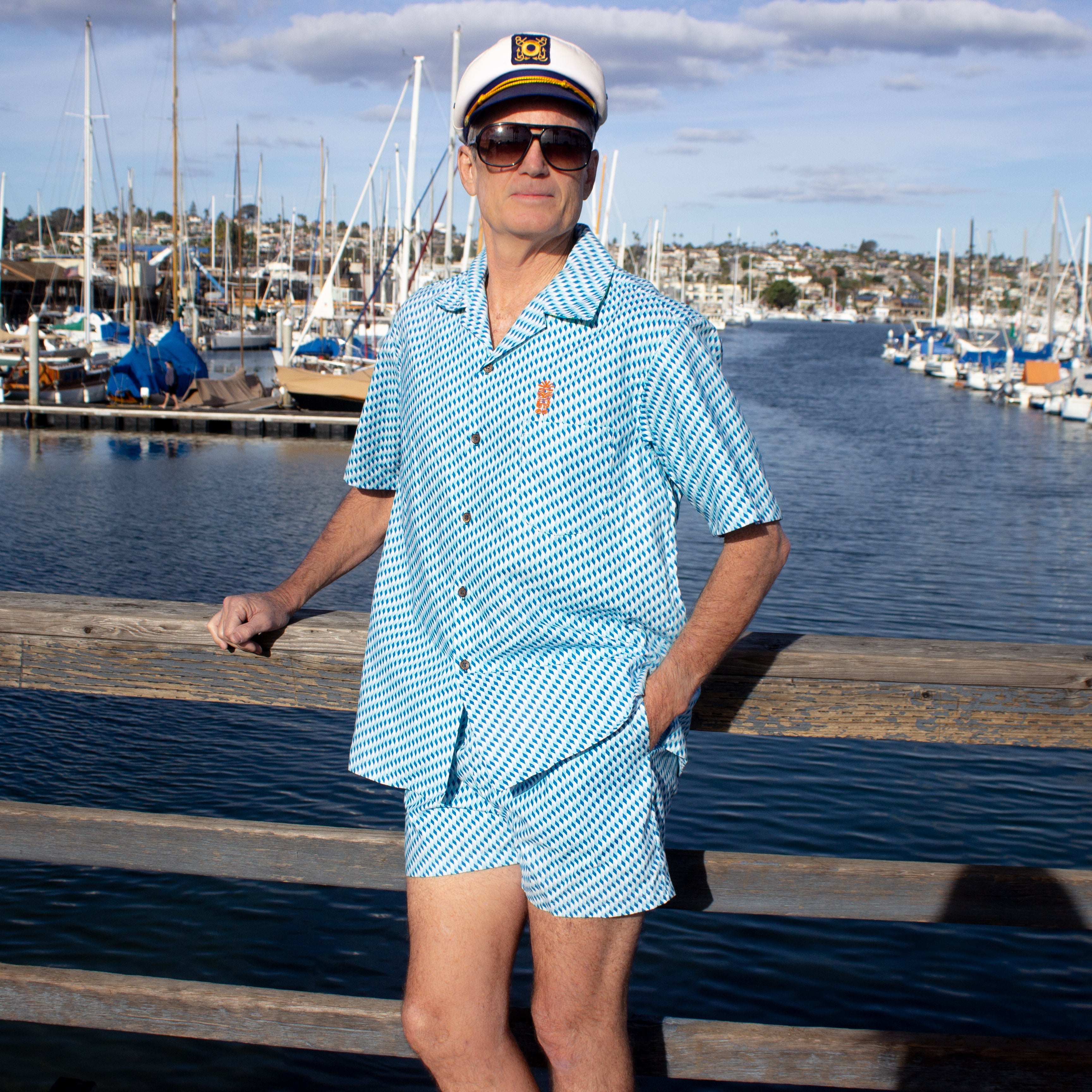 Cabana Set - Blue Argyle