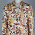mid-century sandwich isles jacket handmade in san diego by volcano designs from spoonflower fabric
