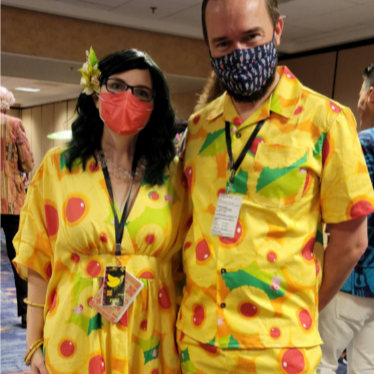 Pineapple Upside Down Caftan by Kymm Bang