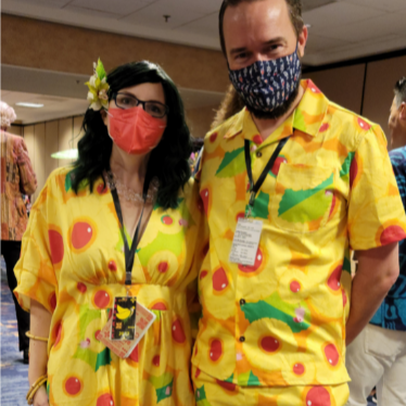 Matchy Matchy Pineapple Upside Down Caftan & Cabana Set by Kymm Bang