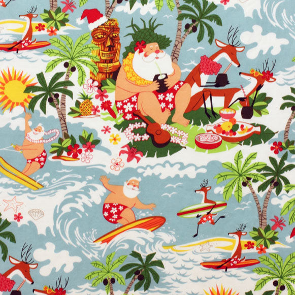Cabana Set - Christmas Surfin' Santa